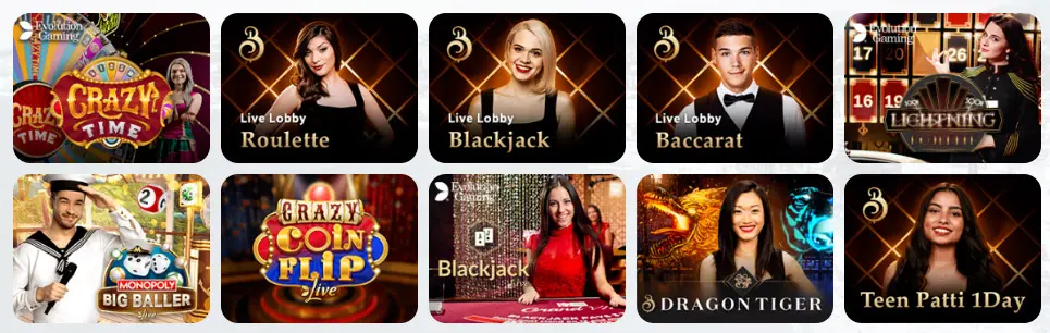 Juegos de casino en vivo GOBET CASINO