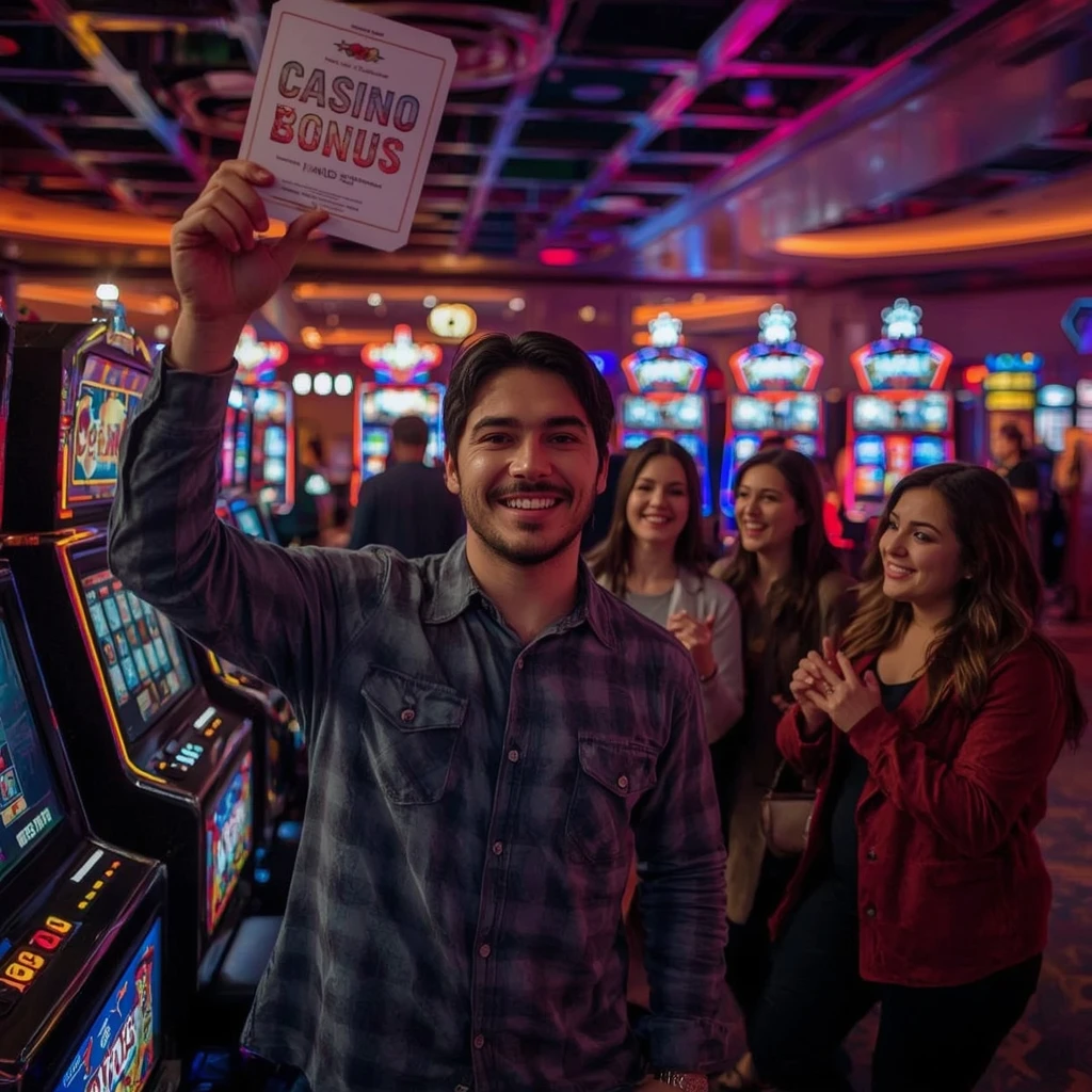 una persona con un bono de casino GOBET CASINO